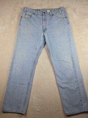 Vintage 1996 Levi’s 505 Regular Fit Straight Leg Jeans Light Wash Men’s W36 L30